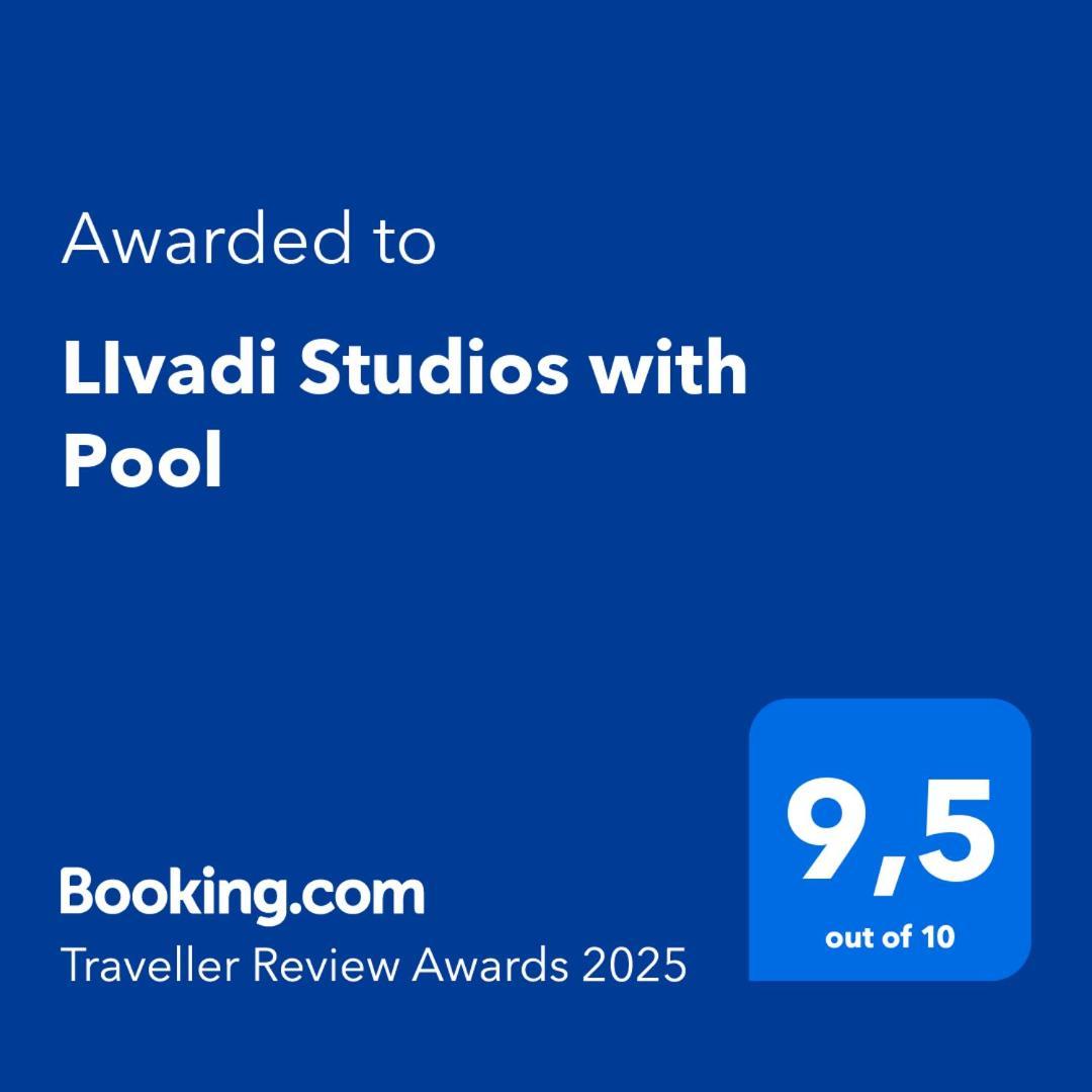 Livadi Studios With Pool Lákka Exteriér fotografie